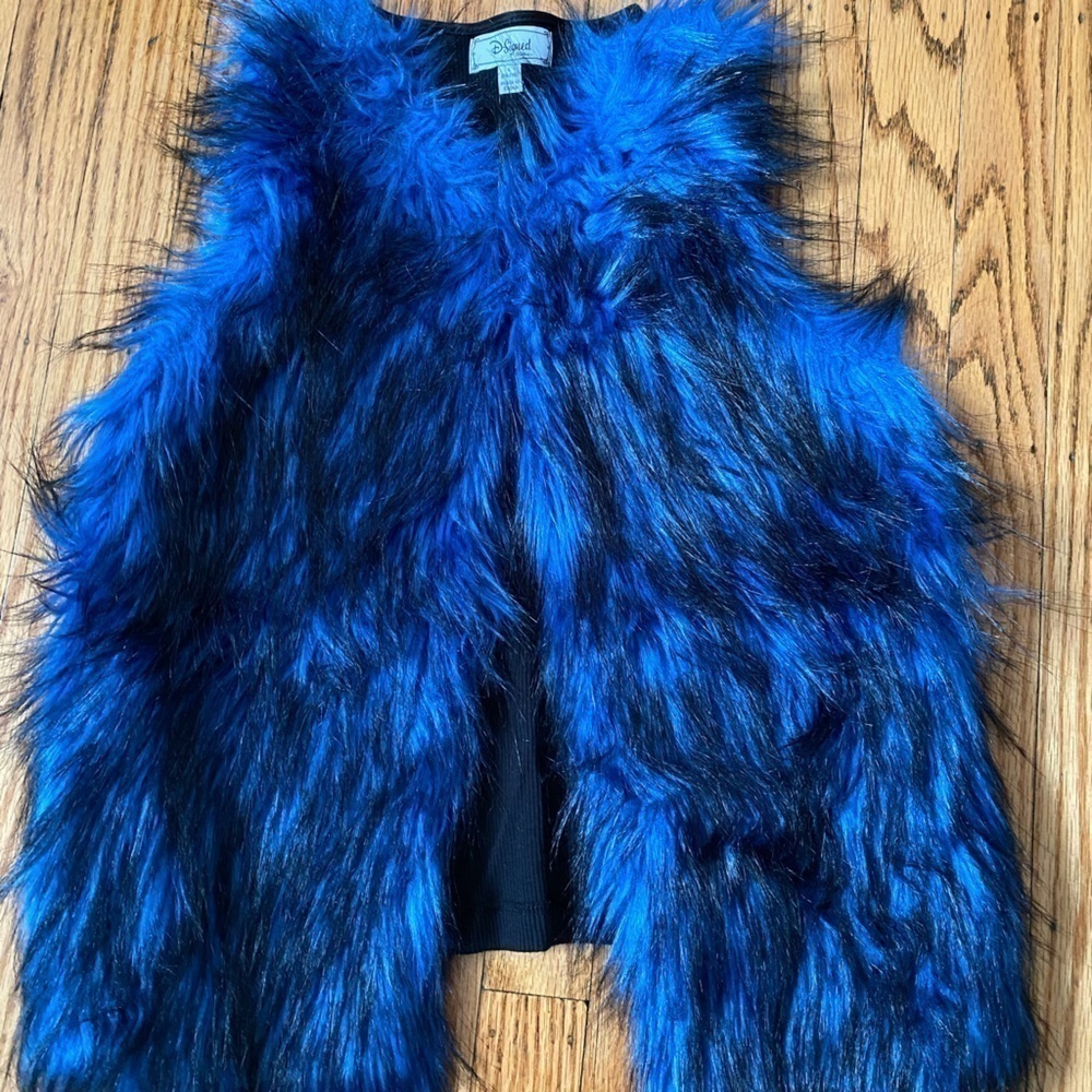 𝅺DISNEY d-signed fur vest sz 14/16
